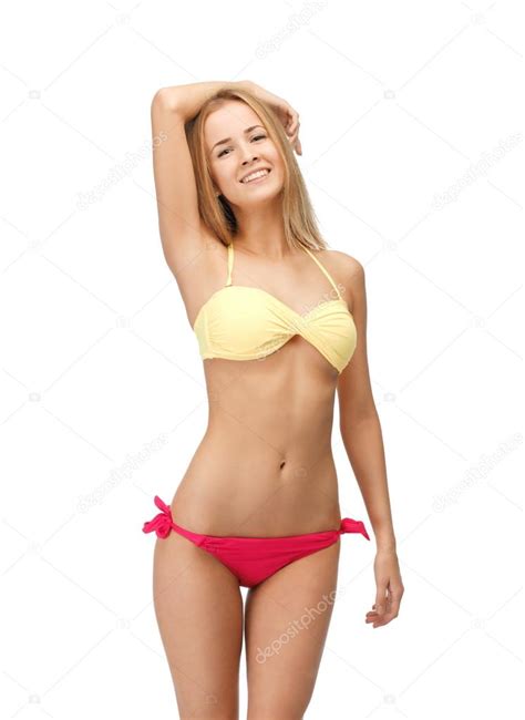 Beautiful Woman In Bikini Stock Photo By Syda Productions 12800122