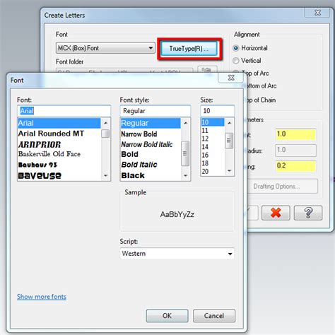Available Fonts And Adding Fonts Mastercam In House Solutions
