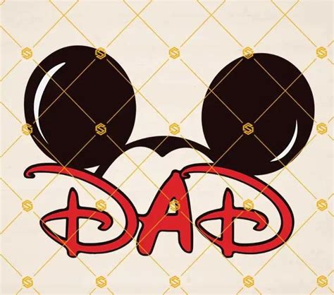 Mickey Mouse Dad Svg Mickey Mouse Svg Dad Svg Mickey Head Etsy