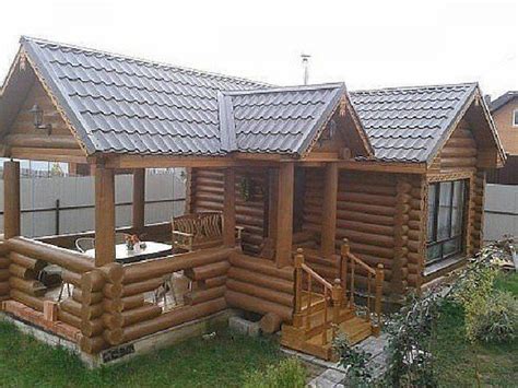 Баня с верандой