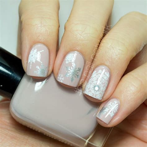 The Nail Network Neutral Snowflake Nail Art With Zoya Kennedy