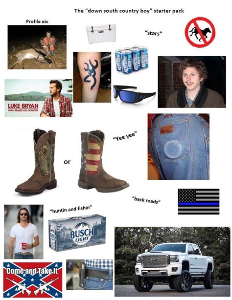 The Oklahoma country boy starter pack : r/starterpacks