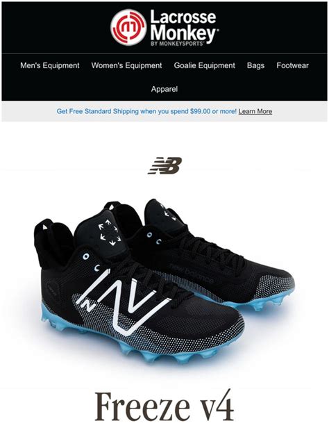 Lacrosse Monkey Every Size Available New Balance Freeze 4 Lx