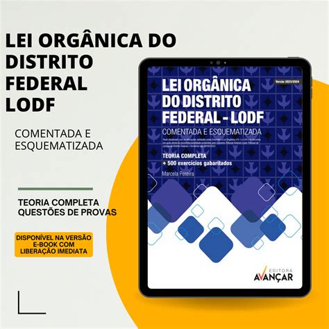 Lei Org Nica Do Distrito Federal Lodf Editora Avan Ar Hotmart