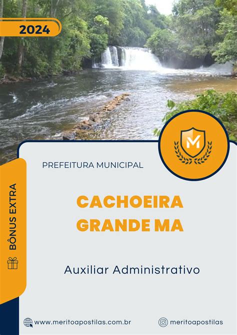 Apostila Auxiliar Administrativo Prefeitura De Cachoeira Grande Ma 2024