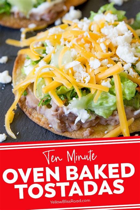 Baked Tostadas With Homemade Tostada Shells Recipe Baked Tostadas Tostadas Mexican Food