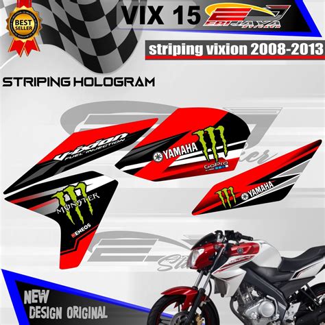 Jual Striping Yamaha Vixion Nvl Nva Old Variasi New Design Vix 15 Shopee Indonesia