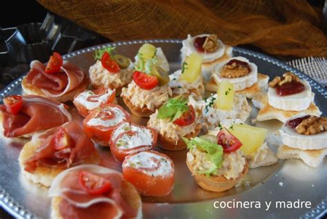 Canapés fríos muy fáciles Cocinera y Madre