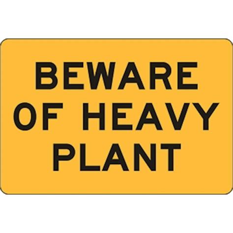 Prosafe Warning Sign Caution Heavy Equipment In Operation Metal