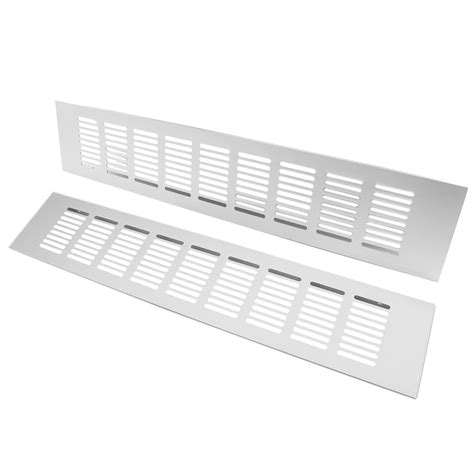 Buy 2pcs Air Vent Ttzeze Heavy Duty Aluminium Alloy Ventilation Grille Rectangle Metal Louvered