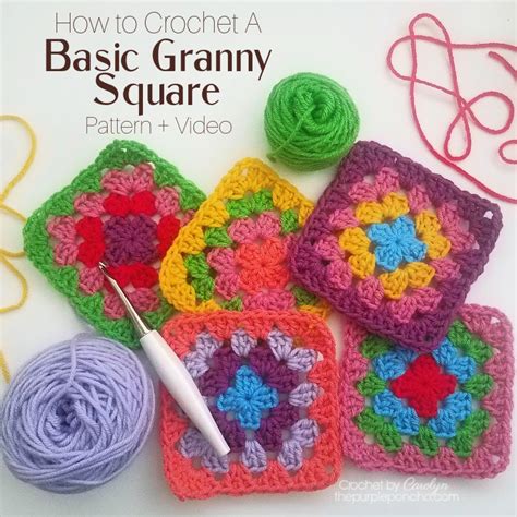 How To Crochet A Granny Square Claire Trend