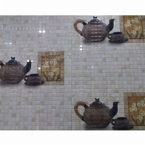 Polished Ceramic Somany Modular Kitchen Wall Tiles Size X Feet