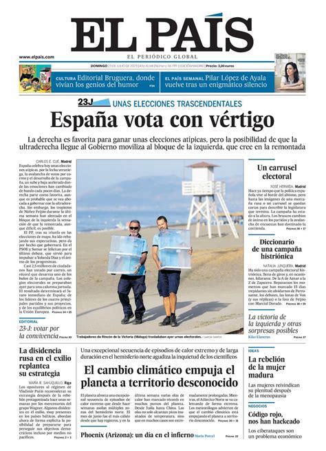 Portadas De La Prensa Internacional De Este Domingo De Julio De