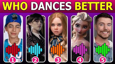 Guess Whos Dancing Who Dances Better Wednesday Elsa Princess Peach