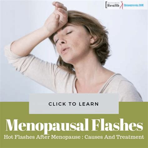 Hot Flashes After Menopause : Causes And Treatment