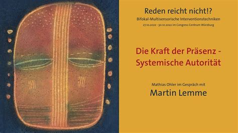 Martin Lemme Kraft der Präsenz Systemische Autorität YouTube