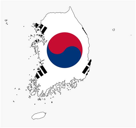 North Korea Flag Clipart Png - South Korea Flag On Country, Transparent ...