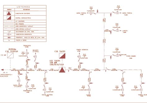 Diagrama Unifilar En Autocad Descargar Cad 4233 Kb Bibliocad