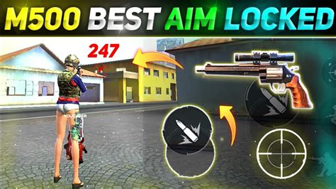 M500 Best Aim Locked Trick M500 Onetap Headshot Trick In Free Fire