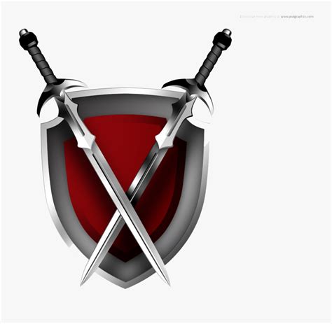 Cross Sword Png Transparent Image Crossed Swords And Shield Free