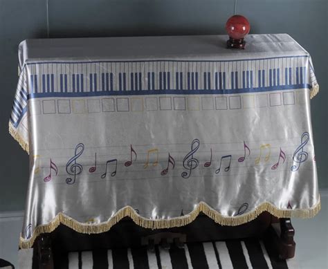 Upright Piano Cover With Tassel Or Lace Made In Cotton Material - Buy ...