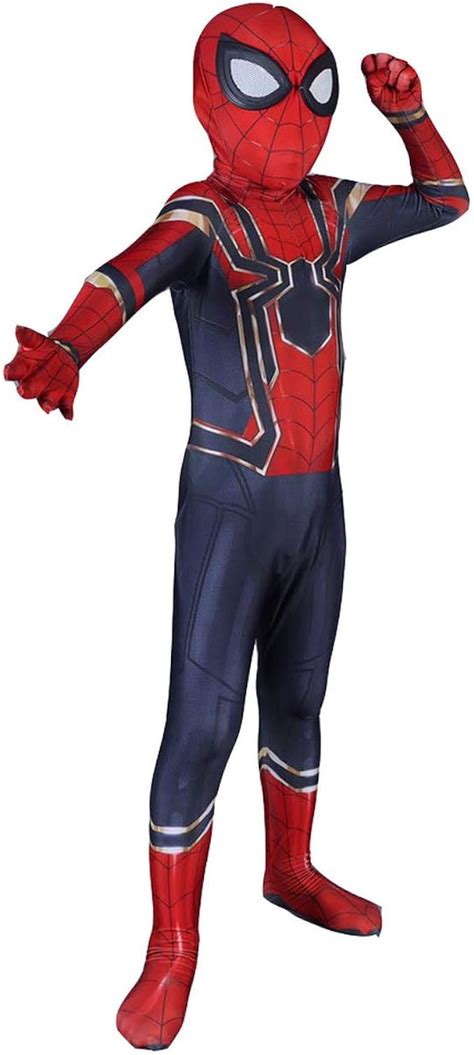 Cosplay Disfraz Avengers Iron Spider Man Ni Os L Tama O Amazon Es