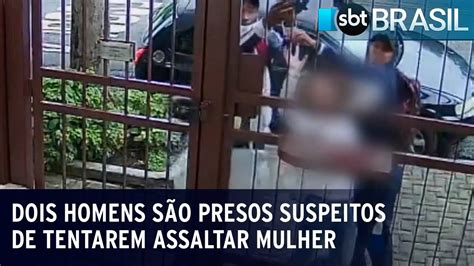 Homens S O Presos Suspeitos De Tentar Assaltar Mulher Sbt Brasil