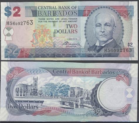 Barbados Dollars P C Unc Trgovina Kolekcionar