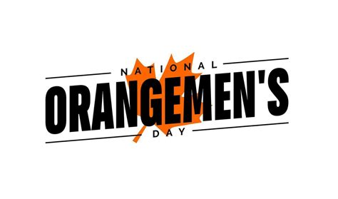 Orangemen S Day Canada 25789154 Vector Art At Vecteezy