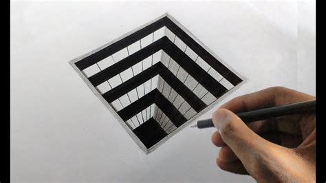 3d Pencil Art 3d Well Simple And Easy Drawing Diy Arts N Crafts