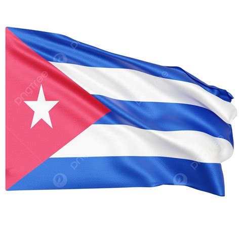 Cuba Flag Waving, Cuba Flag With Pole, Cuba Flag Waving Transparent ...