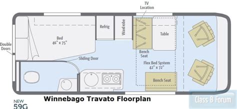 Winnebago Travato 59g Floor Plan Floorplansclick