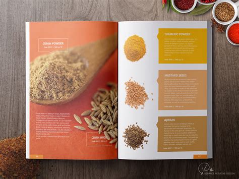 Food Catalog Design Behance