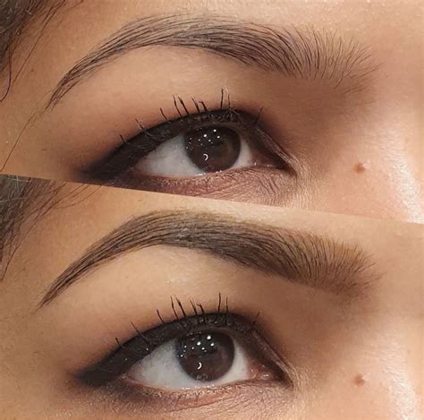 Brow Threading Brow Tinting Eyebrow Before And After Beautiful Eyes