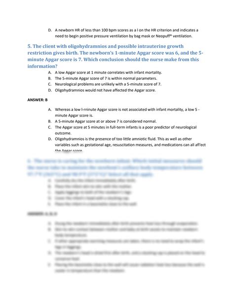 Solution Nclex Rn Neonatal And High Risk Neonatal Management