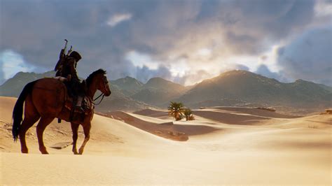 Wallpaper Assassins Creed Bayek Ubisoft Egypt Desert Video