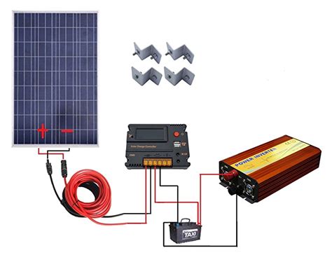 Eco Worthy 100 Watt 12v Solar Panels Kit 20a Charge Controller 1000w Power Inverter For Off