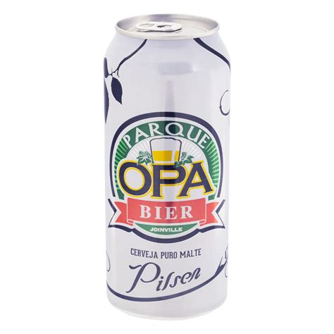 CERVEJA PILSEN PURO MALTE PARQUE OPA BIER LATA 473ML ilergic Para você