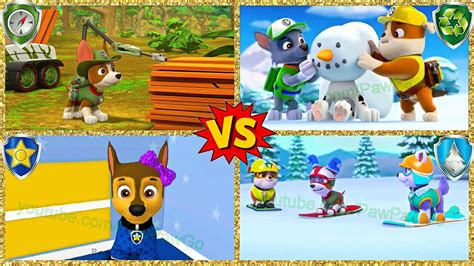 Paw Patrol Who Is The Best 15 Chase Vs Tracker Vs Everest Vs Rocky