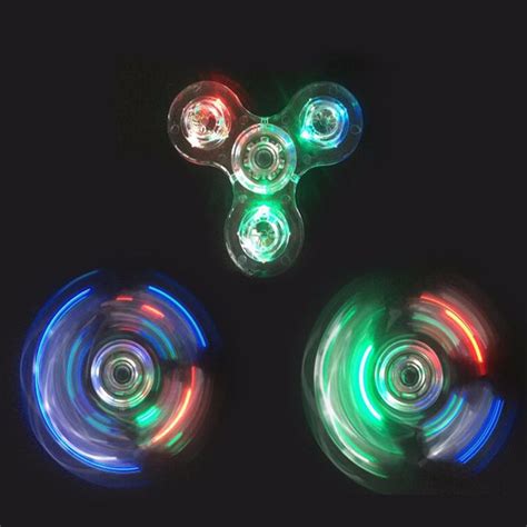 Fidget Spinner Luz Led Cl Sico De M Xima Calidad Piezas En