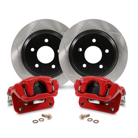 Ford Mustang Rear Disc Brake Caliper And Bracket Set Oe Red 2019