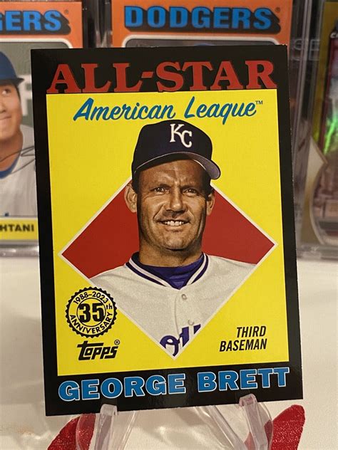 Topps Series George Brett As All Star Black Parallel