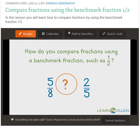 Teaching Nf A Compare Two Fractions With Different Numerators And