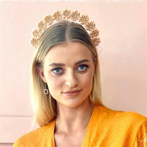 Jewelled Halo Headband Thea Nude Gold Divalicious