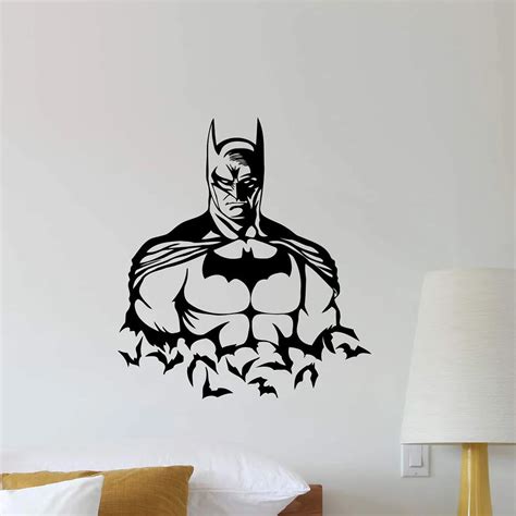 Batman Vinyl Wall Decal Home Decor Superheroes Comic Book Dark Knight