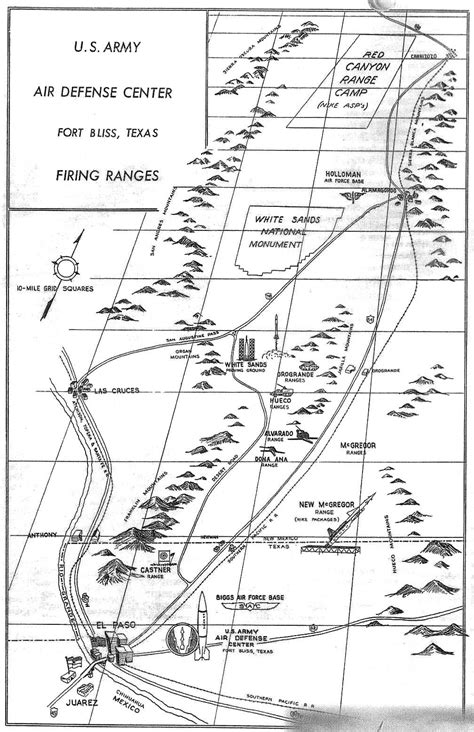 Fort Bliss Strip Map