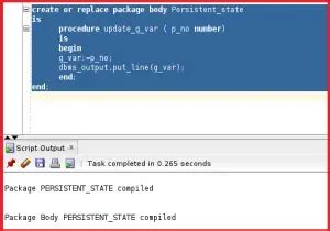 Persistent State Of Packages In Oracle Dot Net Tutorials