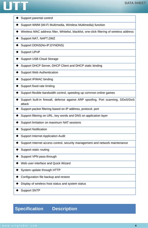 Utt Technologies Reg Utt Wireless Router User Manual