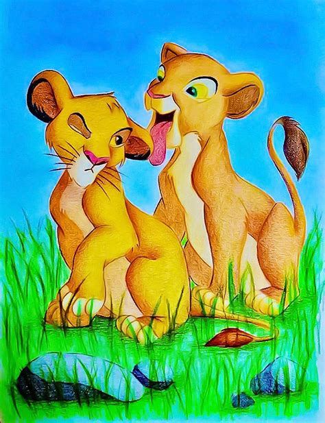 Simba and Nala (The Lion King) : r/fanart