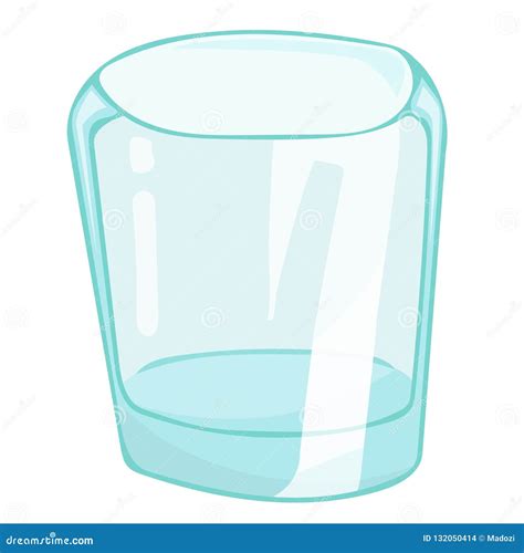 Empty Glass Isolated Illustration Stock Vector Illustration Of Freshness Object 132050414